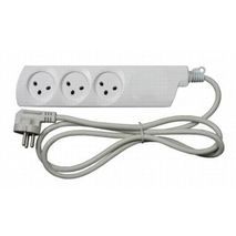 מפצל חשמל 3 יציאות + כבל 1 מ