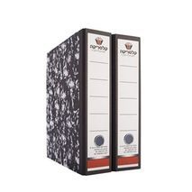 Office binder 8cm, spotted with lock, low for A5 sheets