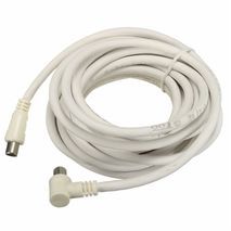 Cable and extension cable for TV aerial and antenna for DVB-T2 (Idan +) 1.8 m . Adapters included! RG6