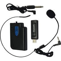 USB מיקרופון ראש מדונה אלחוטי למחשב, מגבר חגורה, רמקול ושידור Pro Audio