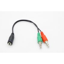 PL 3.5 Female adapter cable for microphone and earphones