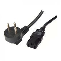 כבל חשמל 3 פינים " קומקום "   1.5 מטר