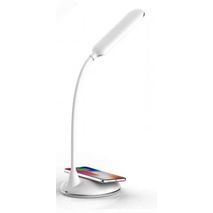 Foldable LED table lamp with eye protection, adjustable brightness and color, with IQ wireless charger and USB output NY-5355