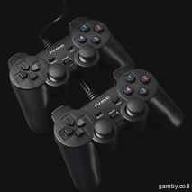 זוג ג'ויסטיקים רוטטים USB2  למשחקי מחשב GT-007 MARVO