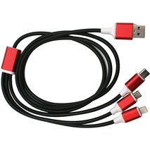 Universal cable for fast charging of all types of smartphones micro, Type-C, iphone lite Glink smartphones Glink
