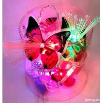 Garlands - 4 meter battery powered LED garland, 10 butterfly-shaped lights