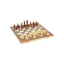Classic Wooden Chess Folding + Shesh Besh. Big Size 40X20 sm