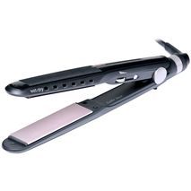 מחליק ומסלסל שיער מגהץ שיער, קרמי. BABYLISS ST227E Wet&Dry