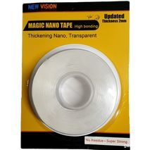 דבק דו-צדדי חזק ניתן לשטיפה שקופה, רב שימושי NANO MAGIC TAPE