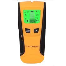 גלאי מתכות וסורק קירות מואר  מסך LCD , צפצוף . 3 בתוך 1