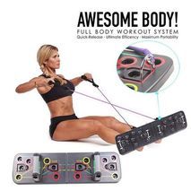 כרש  שכיבות שמיכה , פוש-אפ ביתי לכושר - מורכב , 9 ב -1. לוח לדחיפות.