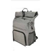 Fashionable 4-in-1 backpack, large backpack + bottom cool compartment, headphone access and backup battery