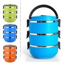 Lunch Box Three Layers  Vacuum for Food  , 2.1 L Lunch box Stainless Steel