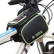 Bicycle handlebar bag and phone holder for mobile phone (smartphone) up to 6.8 inches 19.8 cm B-soul