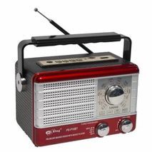 Transistor receiver with USB-input, memory card, MP3, Bluetooth. Powered by electricity, internal batteries and conventional batteries . Remote Control PuXing PX-P11BT