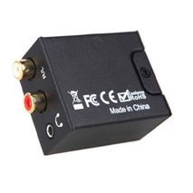 Audio Converter Amplifier Optical Fiber Decoder Coaxial Signal to Analog Stereo Audio Adapter 3.5