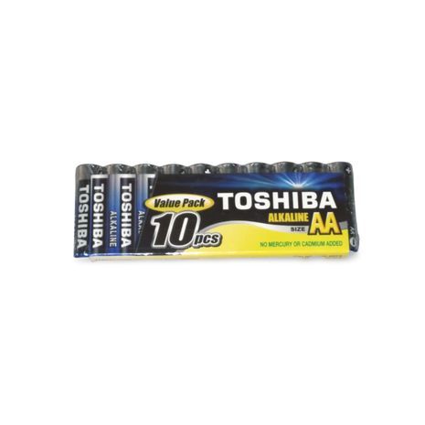 סוללות יח AA Toshiba 1.5V Alkaline, 10