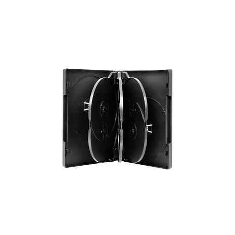 קופסה פלסטית ל-6 דיסקי CD/DVD