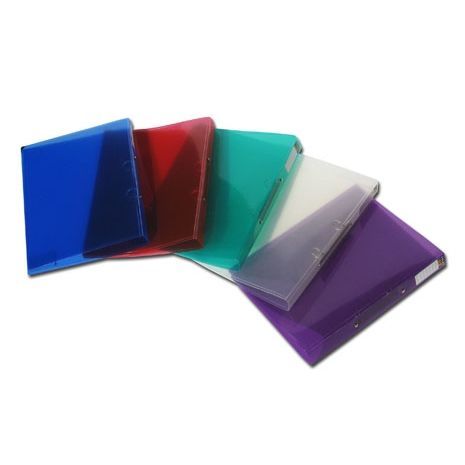 Transparent plastic binder with 5 cm rings, available in various colors. Flic A-5
