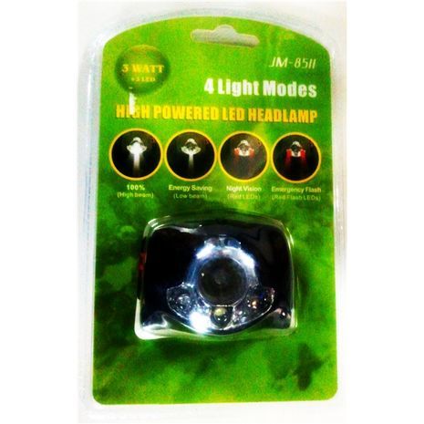 פנס ראשי ZOOM LED 3 וואט + 3 LED