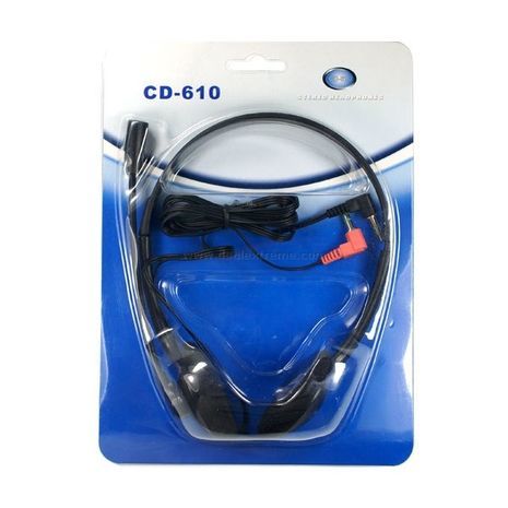 אוזניות למחשב עם מיקרופון סטריאו