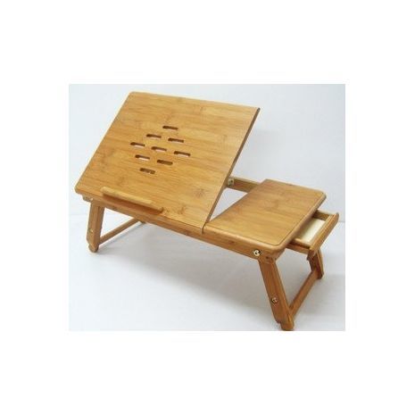 שולחן עץ מתקפל למחשב נייד. גדול ונוח. שולחן למחשב נייד