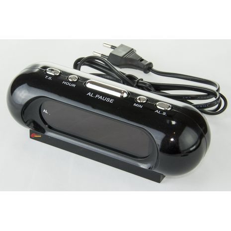 Дигитальные часы-будильник, компактные c питанием от сети  дисплей  VST-716