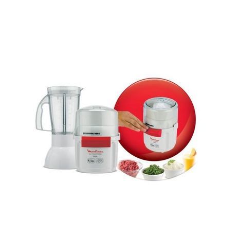 קוצץ ירקות וקוצץ מזון , מתחנת בשר מיני   + בלנדר  מולינקס   Moulinex La Moulinette Chopper - 800 W  AR6801EG
