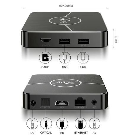 סמרט טיוי בוקס לטלוויזיה - סטרימר - ממיר טלוויזיה  - אנדרויד Android 11 TV BOX A95X