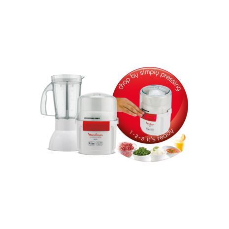 קוצץ ירקות וקוצץ מזון , מתחנת בשר מיני   + בלנדר  מולינקס   Moulinex La Moulinette Chopper - 800 W  AR6801EG