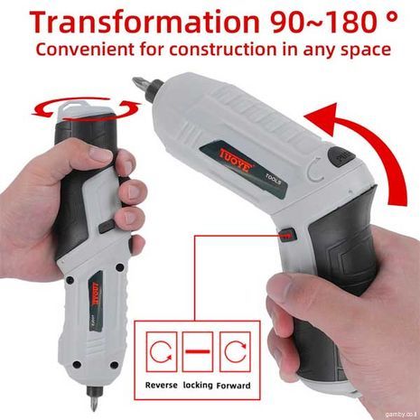 TUOYE Tools מקדחה / מברגה חשמלית אלחוטית