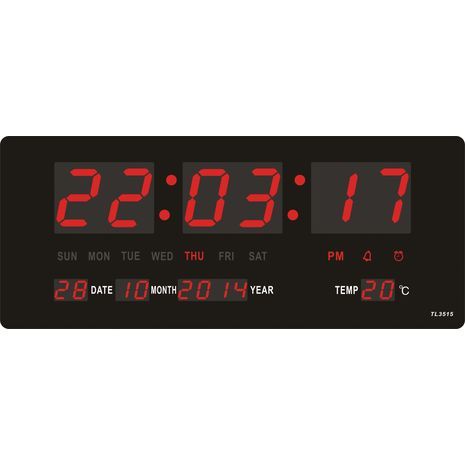 שעון קיר - דיגיטלי חשמלי  SKL-3515 .34x14 см. SAKAL