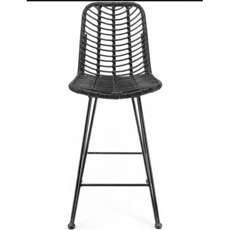 Rattan high bar stool Robin