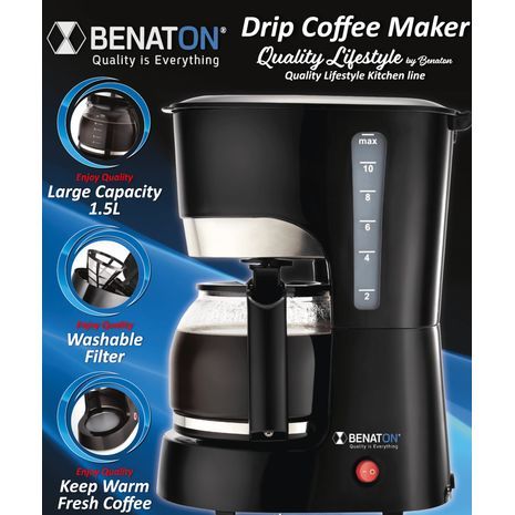פרקולטור  BENATON BT-21052 מכונת קפה - לקפה פילטר