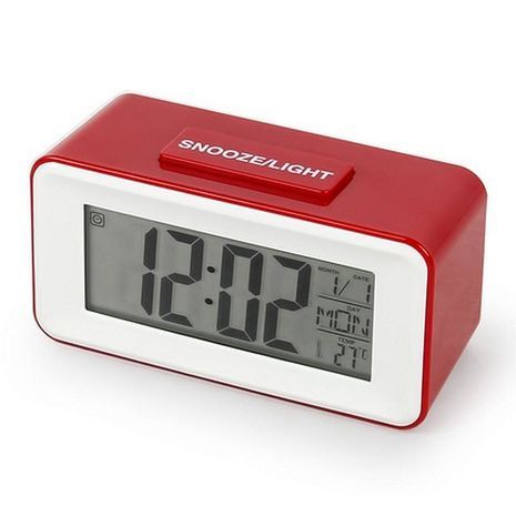 שעון שולחן עם תאורה אחורית .  שעון מעורר דיגיטלי DS-3620