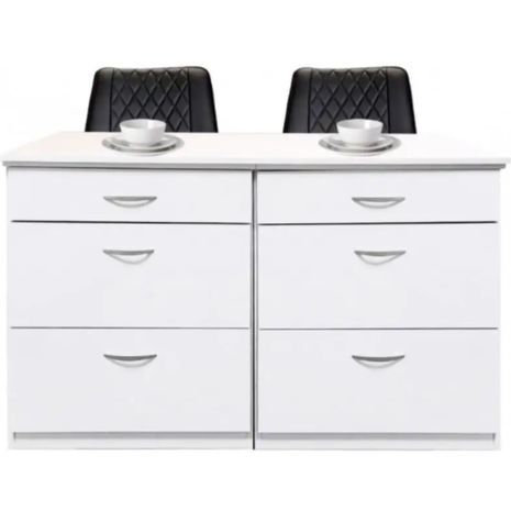 אי אחסון גדול ופינת אוכל - Kitchen island with drawers - model 805
