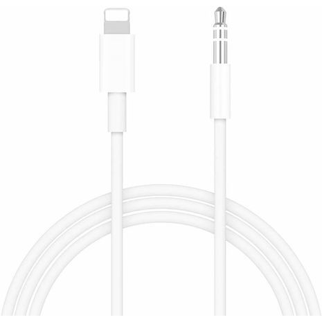 כבל - מתאם מאייפון ל-3.5 AUX - כבל Lightning To 3.5 Mm Cable, Apple Mfi
