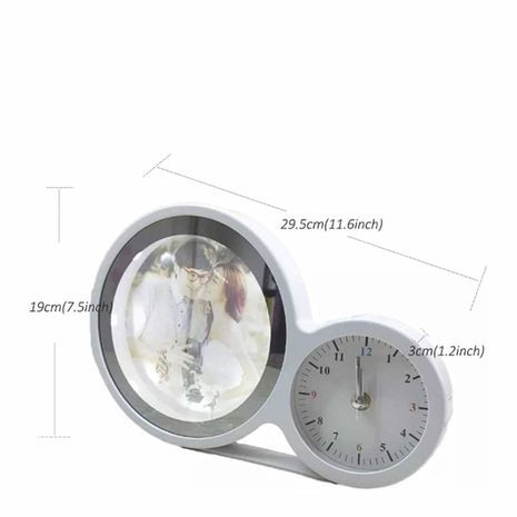 מסגרת תמונה עם שעון ומראה ונורות לד 3 ב- Magic Mirror  & Clock 1