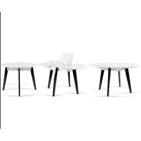 פינת אוכל סלון ניתן להרחבה + 4 כסאות קטיפה אלגנטיים Victoria