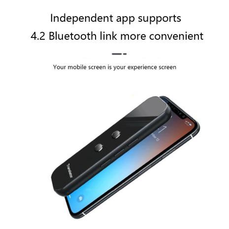 מתרגם קולי T4 רב לשוני, 70 שפות (כולל עברית), הפעלה באמצעות אפליקציית סמארטפון, עם חיבור בלוטות' Intelligent Speech Translator  www.gamby.co.il 03-9341686