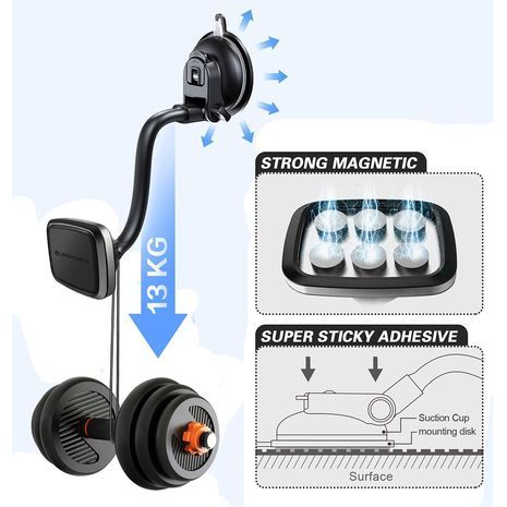 מעמד מגנטי לרכב זרוע ארוכה במיוחד 35 סמ גמישה  פייטון PH-70