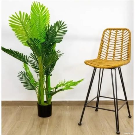 Rattan high bar stool Robin