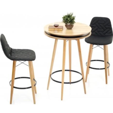 כיסא בר עשוי עץ ומתכת Diana