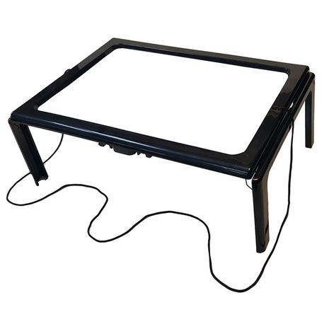 3-кратное складное увеличительное стекло размером A4 со светодиодной подсветкой на всю страницу для чтения без помощи рук .