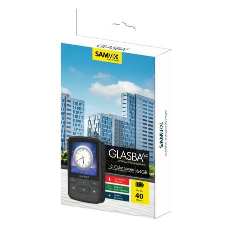 נגן MP3 קטן עם צג סאמויקס גלסבה 8 8GB
