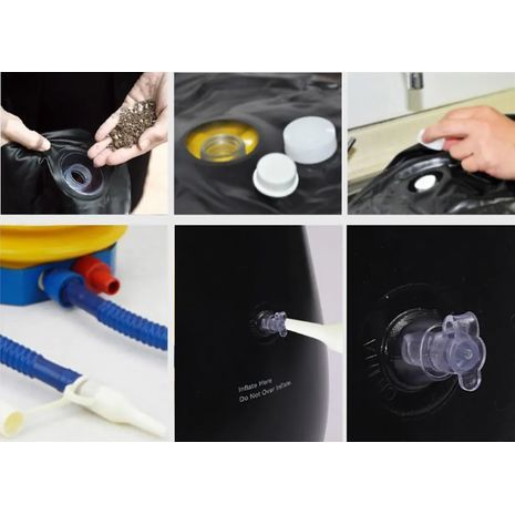 שק אגרוף רצפתי  מתנפח לטאקוונדו, קיקבוקסינג ואומנויות לחימה אחרות, אימוני כוח והפגת מתחים חסין דליפות, חסין פיצוץ.