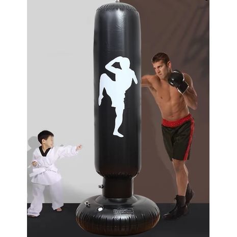 שק אגרוף רצפתי  מתנפח לטאקוונדו, קיקבוקסינג ואומנויות לחימה אחרות, אימוני כוח והפגת מתחים חסין דליפות, חסין פיצוץ.