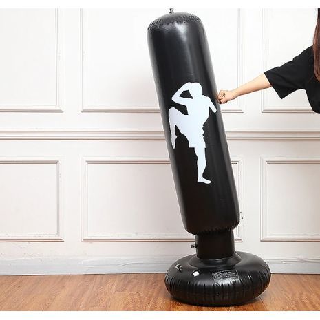 שק אגרוף רצפתי  מתנפח לטאקוונדו, קיקבוקסינג ואומנויות לחימה אחרות, אימוני כוח והפגת מתחים חסין דליפות, חסין פיצוץ.