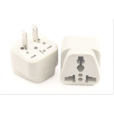 מתאם תקע אוניברסלי VCT VP-105 לארה"ב ממיר תקעים מרוב מדינות זרות לתקע אמריקאי/יפן בעל 2 פינים