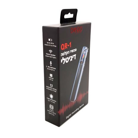 טייפ מנהלים  USB - מכשיר הקלטה DOQO 8Gb QR-1